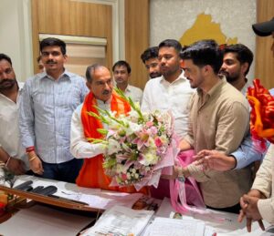 भारतीय जनता युवा मोर्चा झुंझुनूं के कार्यकर्ताओं ने की प्रदेश नेतृत्व से शिष्टाचार भेंट